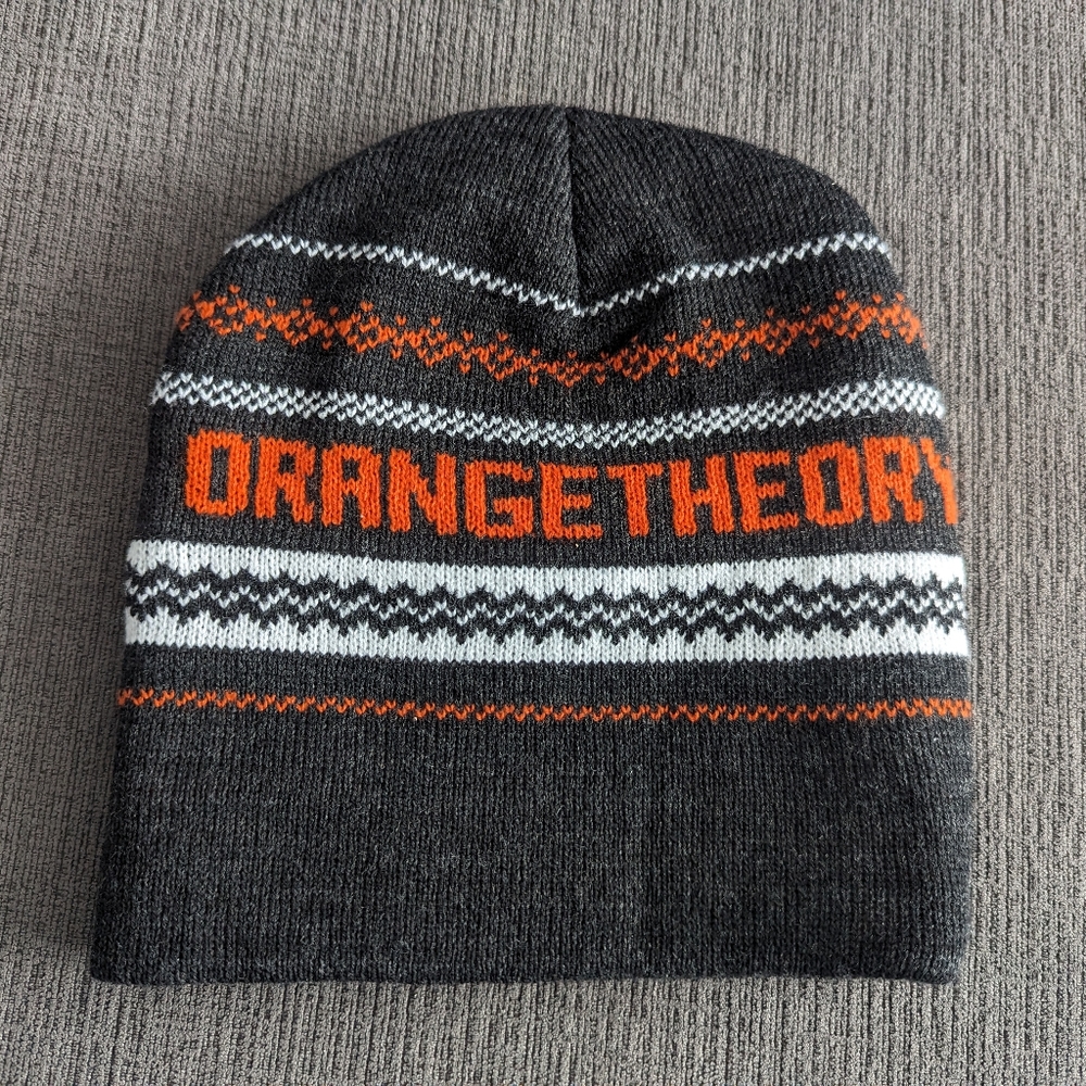 Orange theory knit hat